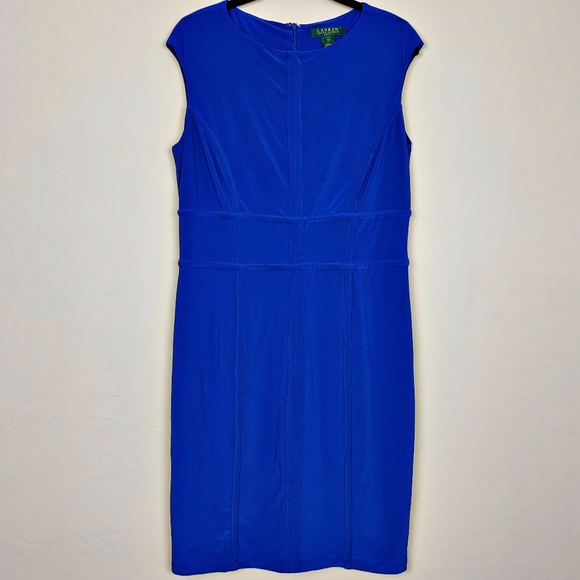 Lauren Ralph Lauren Dresses & Skirts - Lauren Ralph Lauren Royal Blue Cap Sleeve Dress 14